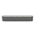Green Fingers 3pc Raised Garden Bed 320x80x56cm Galvanized Steel