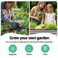 Green Fingers 3pc Raised Garden Bed 320x80x56cm Galvanized Steel