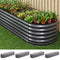 Green Fingers 4pc Raised Garden Bed 320x80x56cm Galvanised Steel