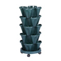 Green Fingers 5 Tier Vertical Garden Bed Stackable Planters Strawberry Herbs