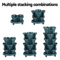 Green Fingers 5 Tier Vertical Garden Bed Stackable Planters Strawberry Herbs