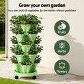 Green Fingers 5 Tier Vertical Garden Bed Grey Strawberry Planters