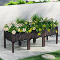 Green Fingers Raised Garden Bed 120x40x36cm PP Planter Box