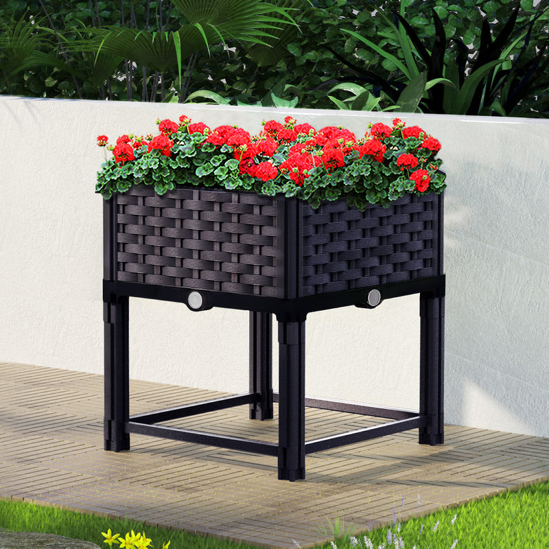 Green Fingers Raised Garden Bed 40x40x23cm Planter Box Herb