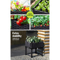 Green Fingers Raised Garden Bed 40x40x23cm Planter Box Herb