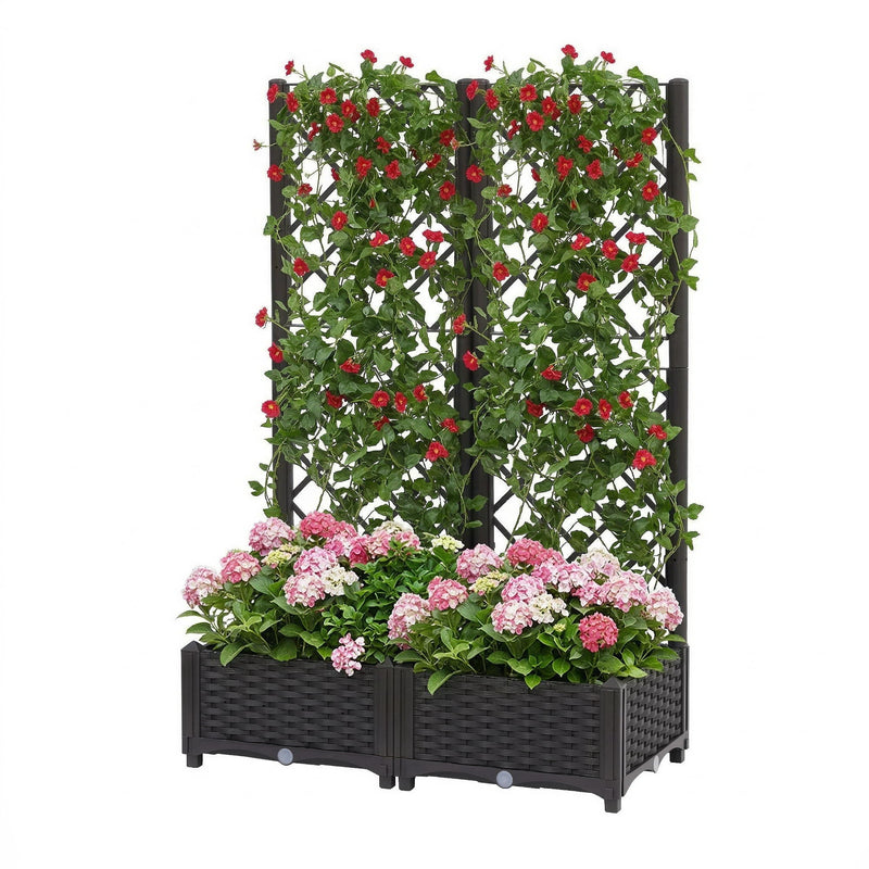 Green Fingers Raised Garden Bed 80x40x122cm Self Watering Planter