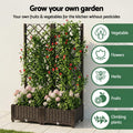 Green Fingers Raised Garden Bed 80x40x122cm Self Watering Planter