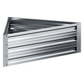 Green Fingers Garden Bed 86x86x30cm Galvanised Raised Planter Box
