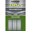 Green Fingers Garden Bed 86x86x30cm Galvanised Raised Planter Box
