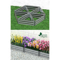 Green Fingers Garden Bed 86x86x30cm Galvanised Raised Planter Box