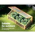 Garden Bed 110x58x42cm Wooden Planter Box Raised Container