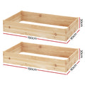 Green Fingers Garden Bed 150x90x30cm Wooden Raised Planter Box