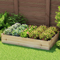 Green Fingers Garden Bed 150x90x30cm Wooden Raised Planter Box