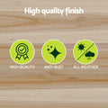 Green Fingers Garden Bed 150x90x30cm Wooden Raised Planter Box