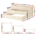 Green Fingers 3-Tier Raised Garden Bed Wooden Planter Box