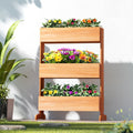 Green Fingers Elevated Garden Bed 69x39x106cm Wooden Planter Box