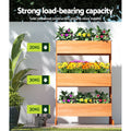 Green Fingers Elevated Garden Bed 69x39x106cm Wooden Planter Box