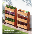 Green Fingers Elevated Garden Bed 69x39x106cm Wooden Planter Box