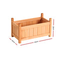 Green Fingers Wooden Garden Bed 60x30x33cm Raised Planter Box