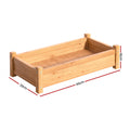 Green Fingers 65x33x16cm Wooden Garden Bed Raised Planter Box