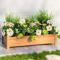 Green Fingers 65x33x16cm Wooden Garden Bed Raised Planter Box