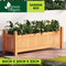 Green Fingers Garden Bed 90x30x33cm Wooden Planter Box Raised