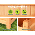 Green Fingers Raised Garden Bed 90x30x33cm Wooden Planter Box