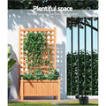 Green Fingers Raised Garden Bed 64x35x115cm Wooden Planter