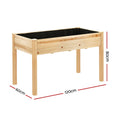 Green Fingers 120x60x80cm Raised Garden Bed Wooden Planter Box
