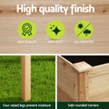Green Fingers 120x60x80cm Raised Garden Bed Wooden Planter Box