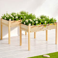 Green Fingers 120x60x80cm Raised Garden Bed Wooden Planter Box
