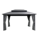 Instahut 3x4.25m Gazebo Hardtop Steel Roof Outdoor Pavilion