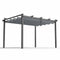 Instahut 3x4m Pergola Gazebo Aluminium Adjustable Canopy Grey