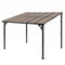 Instahut Gazebo Lean-To Pergola Garden Patio Polycarbonate 356cm X 275cm Brown