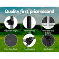 Instahut Pop Up Gazebo 3x3m Folding Tent Wedding 500D Black