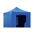 Instahut 3x3m Pop Up Gazebo Tent Marquee Wedding 500D Oxford Blue