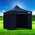 Instahut 3x3m Pop Up Gazebo Tent 500D Oxford Navy Camping