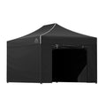 Instahut 3x4.5m Pop Up Gazebo Marquee Tent 500D Black Folding