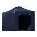 Instahut 3x4.5m Pop Up Gazebo Folding Tent Wedding Canopy Navy