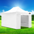 Instahut Gazebo 3x4.5m Pop Up Marquee Folding Tent White Outdoor