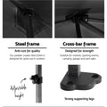 Instahut 3x6m Pop Up Gazebo Marquee Tent Folding Outdoor Canopy Black