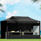 Instahut 3x6m Pop Up Gazebo Marquee Tent Folding Outdoor Canopy Black