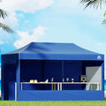 Instahut 3x6m Pop Up Gazebo Folding Marquee Tent Wedding Camping Blue