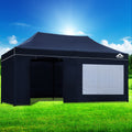 Instahut 3x6m Pop Up Gazebo Marquee Tent 500D Oxford Navy Camping