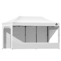 Instahut 3x6m Pop Up Gazebo Folding Tent 500D Oxford White