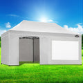 Instahut 3x6m Pop Up Gazebo Folding Tent 500D Oxford White