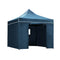 Instahut 3x3m Pop Up Gazebo Marquee Tent Folding Wedding Camping Navy