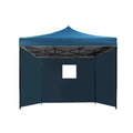Instahut 3x3m Pop Up Gazebo Marquee Tent Folding Wedding Camping Navy