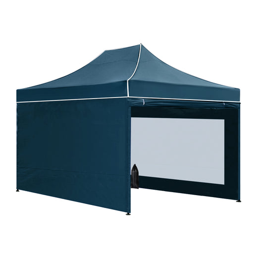 Instahut 3x4.5m Pop Up Gazebo Folding Tent Marquee Wedding Camping Navy