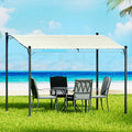 Instahut 3m Gazebo Marquee Beige Outdoor Wedding Party Tent
